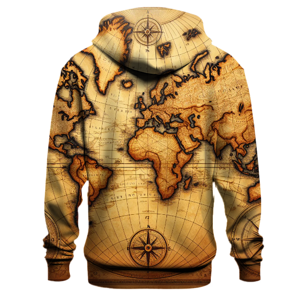 Vintage World Map Hoodie