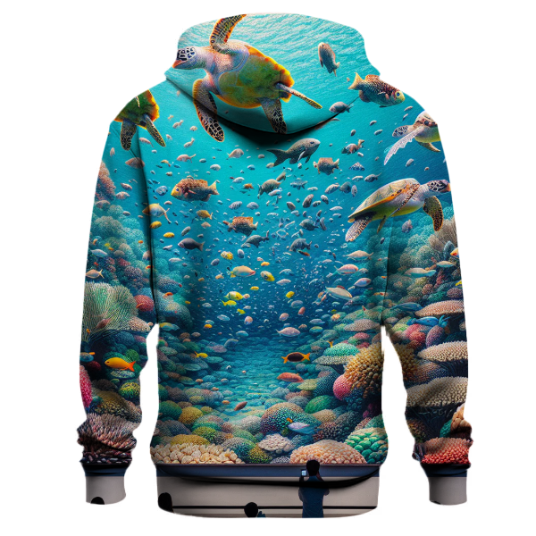 Vibrant Coral Reef Life Hoodie