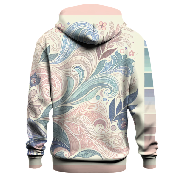 Vintage Floral Waves Hoodie