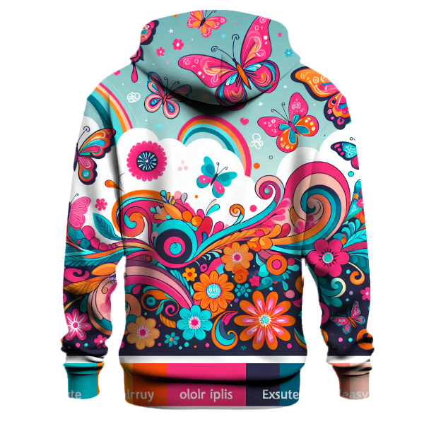 Whimsical Butterflies in Flight Hoodie