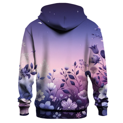 Whimsical Twilight Blossoms Hoodie