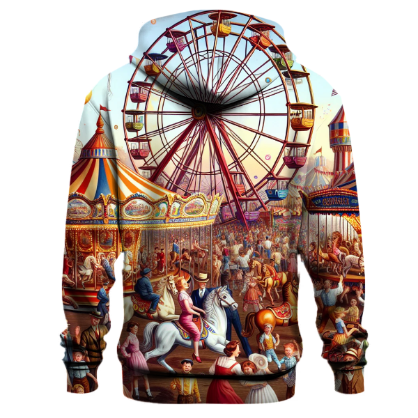 Vintage Carnival Whimsy Hoodie