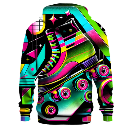 Vibrant Roller Rink Vibes Hoodie