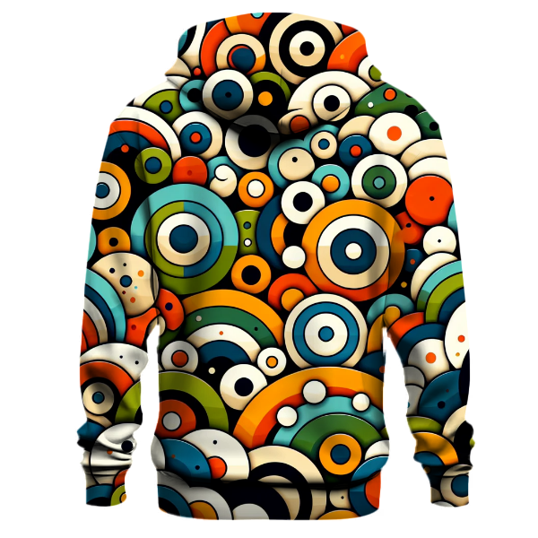 Vivid Retro Circles Hoodie