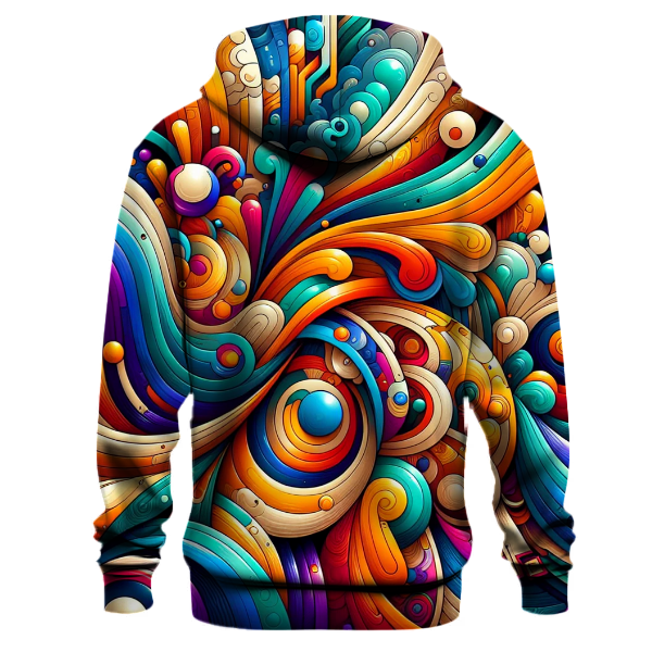 Vibrant 80s Colors Hoodie