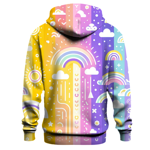 Whimsical Rainbow Flow Hoodie