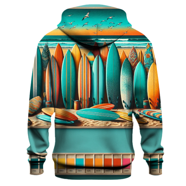 Retro Surfboards Hoodie