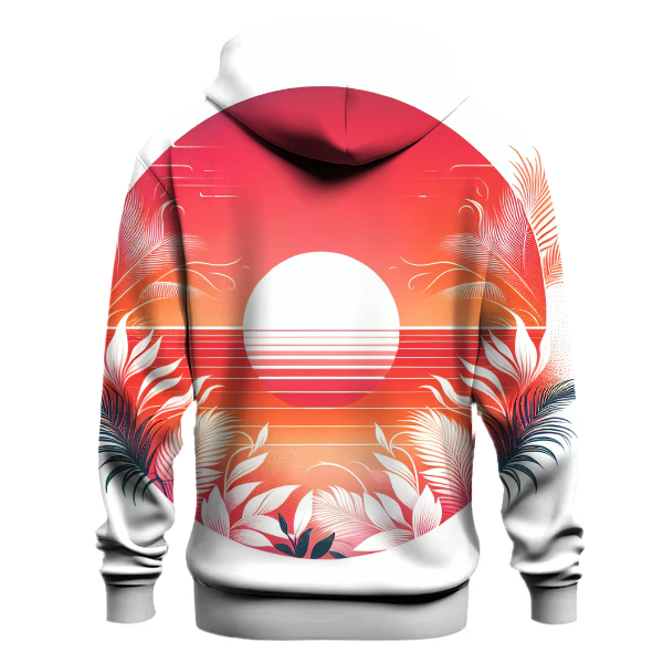 Flamingo Sunset Fade Hoodie Hoodies Fashion