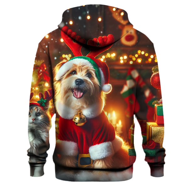 Santa Paws and Reindeer Claws Hoodie