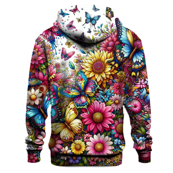 Vibrant Butterfly Dance Hoodie