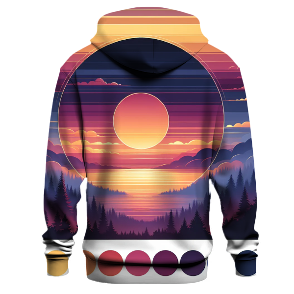 Retro Sunset Hues Hoodie