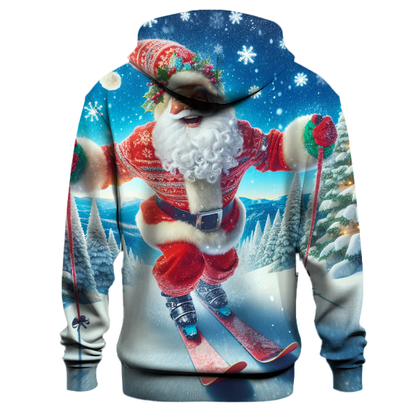 Skiing Santa Hoodie