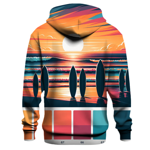 Vintage Surf Sunset Hoodie