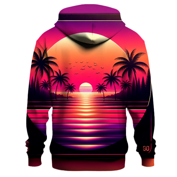 Vintage Sunset Silhouette Hoodie