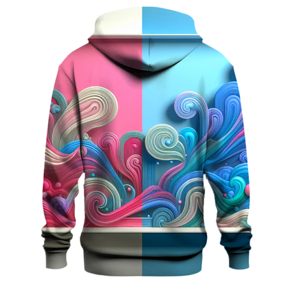 Whimsical Cotton Candy Burst Hoodie