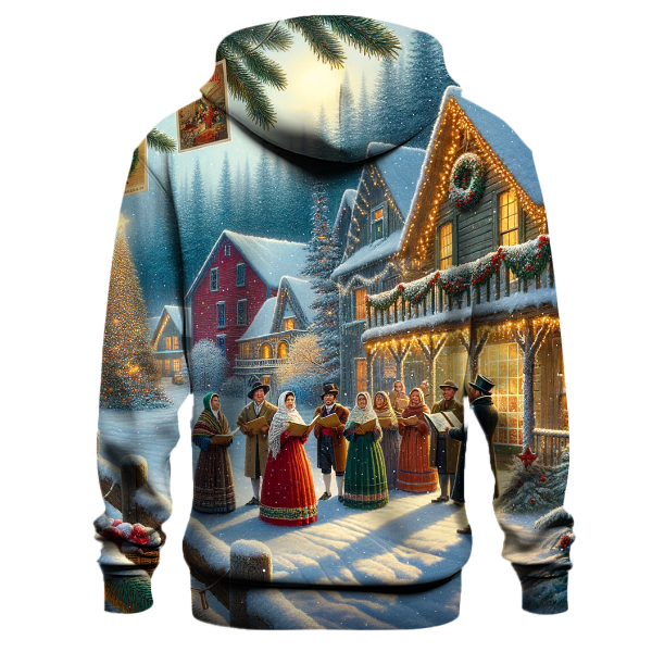 Vintage Christmas Postcard Hoodie