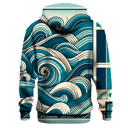 Retro Surf Waves Hoodie