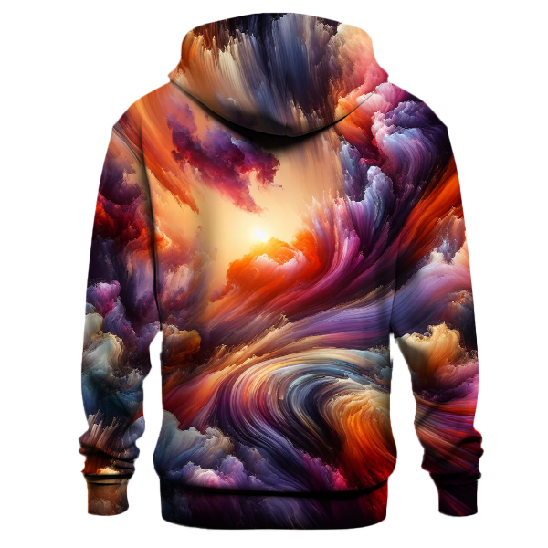 Vibrant Sunset Burst Hoodie