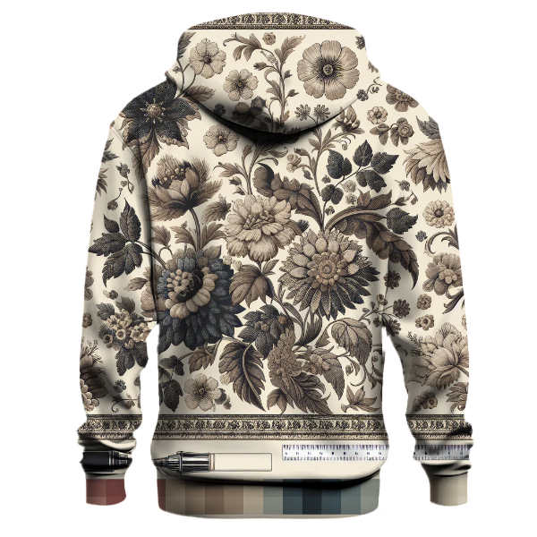 Vintage Floral Tapestry Hoodie