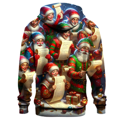 Santa's List Checking Squad Hoodie