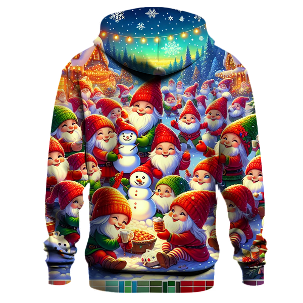 Whimsical Winter Gnomes Hoodie