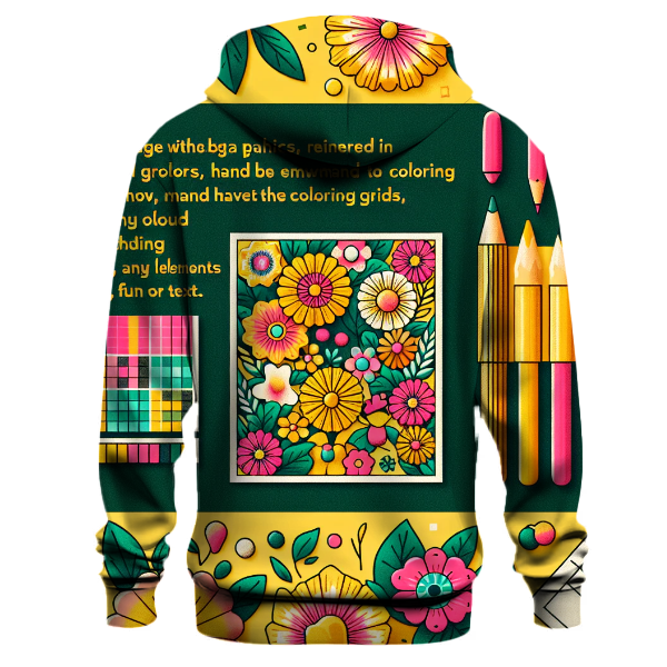 Vibrant Floral Dream Hoodie