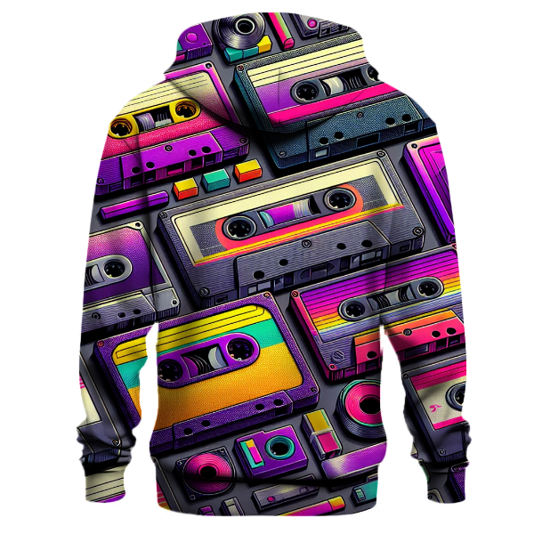 Vintage Neon Cassettes Hoodie