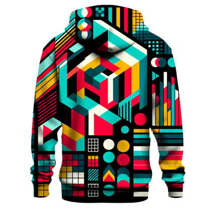 Abstract Retro Geometrics Hoodie