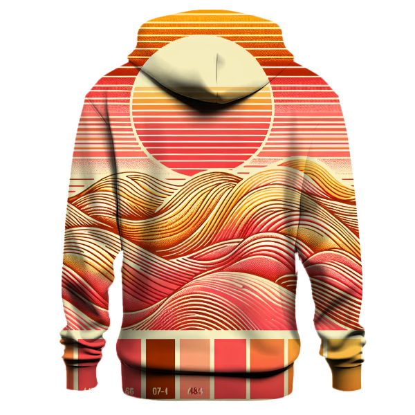 Retro Sunset Vibes Gradient Hoodie