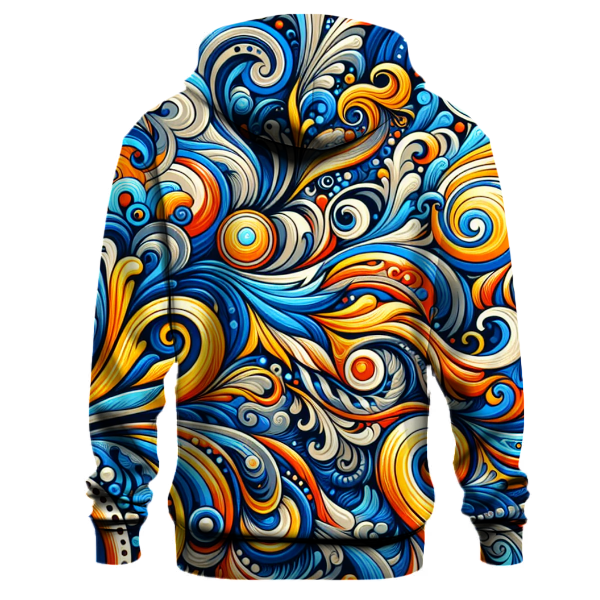 Vibrant Rainbow Swirls Hoodie