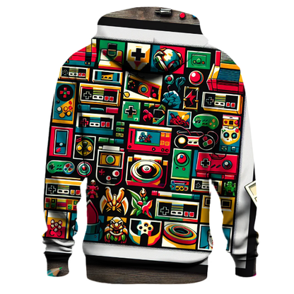 Vintage Gaming Icons Hoodie