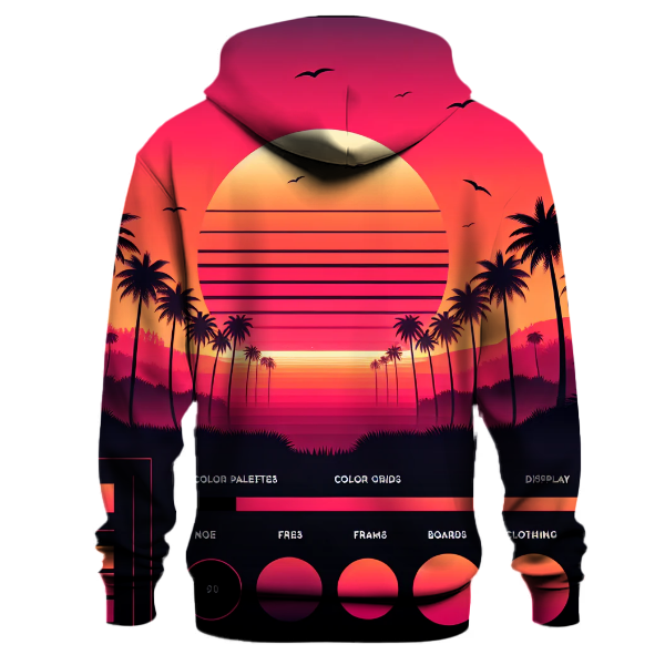 Retro Sunset Grooves Hoodie