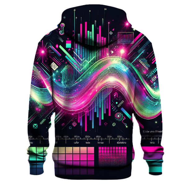 Vibrant Techno Beats Hoodie