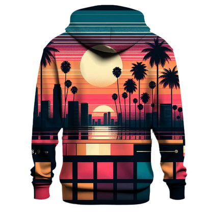 Retro Sunset Skyline Hoodie