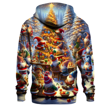 Whimsical Christmas Gnome Hoodie