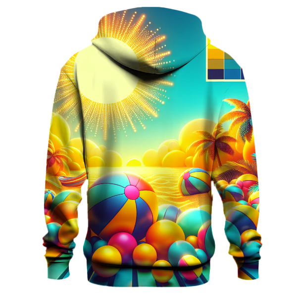 Retro Summer Beach Party Hoodie