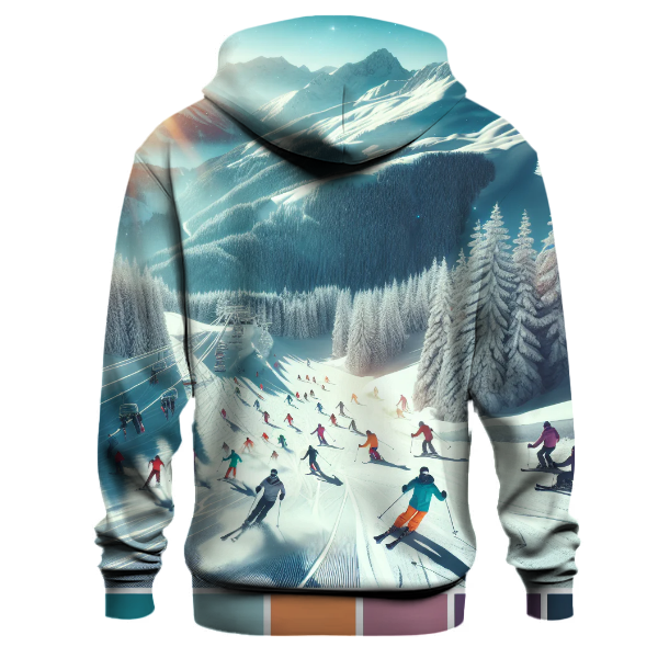 Skiing Snow Thrill Hoodie