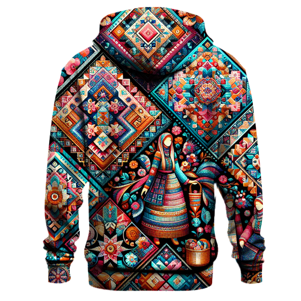 Vibrant Folk Art Hoodie