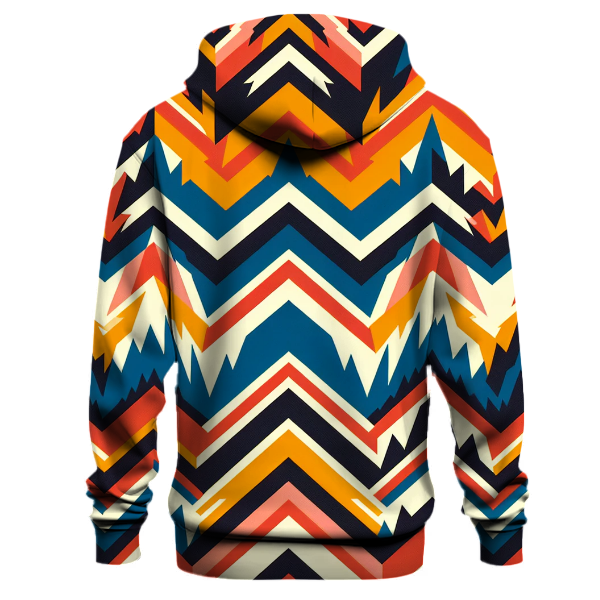 Vibrant Zigzag Vibrations Hoodie