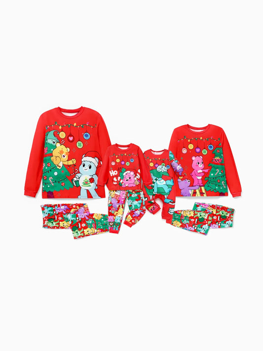 Festive Cartoon Family Matching Pajama Set Women S