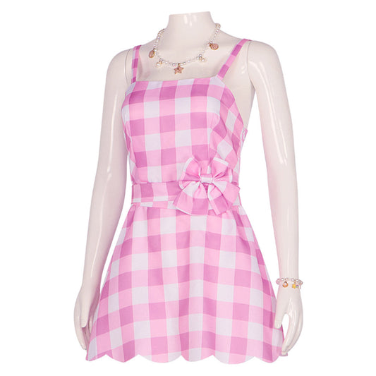 Plaid Cosplay Beach Dress Cosplay Costume