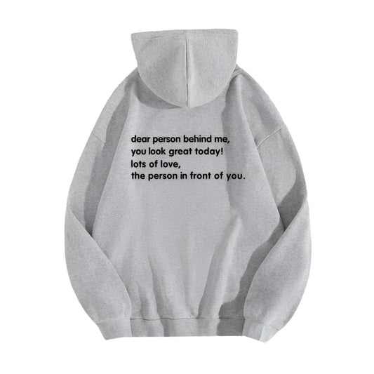 Hope You Smiled Inspirational Kangaroo Pocket Hoodie