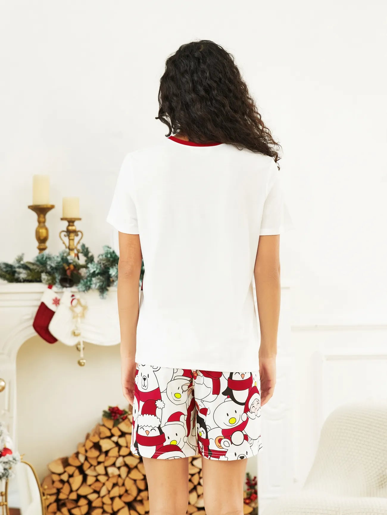 Christmas Pajama With Santa Family Matching Set