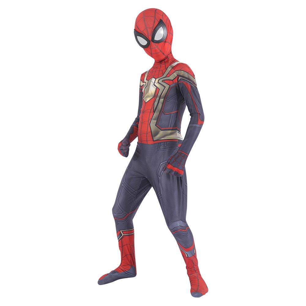 Kids Spiderman Integrated Jumpsuit Cosplay Costume