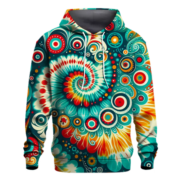 Whirlwind Adventure Tie-dye Design Hoodie