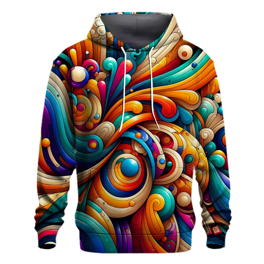 Vibrant 80s Colors Hoodie