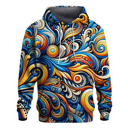 Vibrant Rainbow Swirls Hoodie