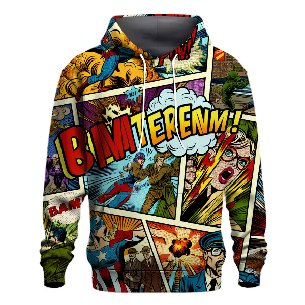 Vintage Comic Explosion Hoodie