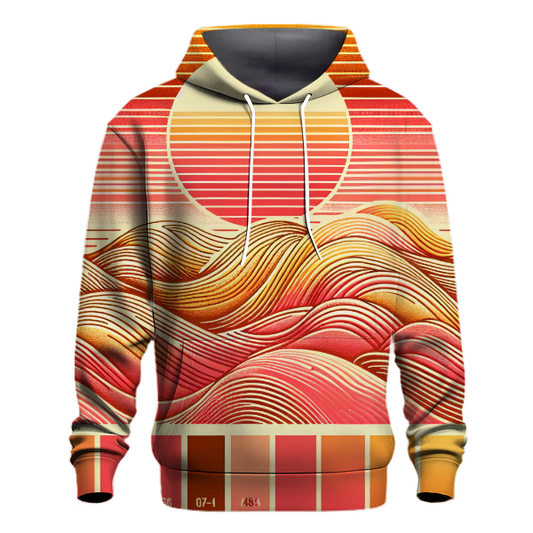 Retro Sunset Vibes Gradient Hoodie