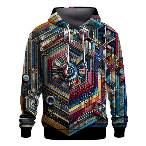 Techno Futuristic Patterns Hoodie